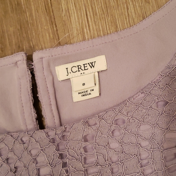 JCrew Lace Lilac Purple Dual Layer Top - Picture 2 of 6
